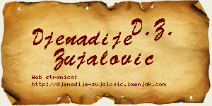 Đenadije Zujalović vizit kartica